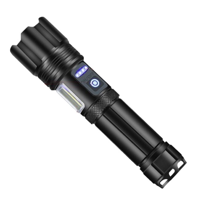 Advancent Linterna recargable de aleación de aluminio con carga USB Linterna LED potente y ligera Estufas de camping