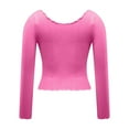 thumbnail image 4 of Buigttklop Womens Long Sleeve Shirts Basic Crop Tops Fall Fashion Layering Workout Slim Fitted Y2K Tops, 4 of 4