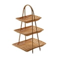 thumbnail image 3 of Multifunctional Fruit Plate Cosmetic Rack Fruit Rack Storage Tray Makeup Organizer Shelf, Decor for Celebration Party Bathroom Cakes Fruits 3 Tier, 3 of 7