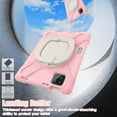 thumbnail image 4 of for Xiaomi Pad 7 Pro/ Xiaomi Pad 8 Pro 11.2 inch Case, 360 Rotatable Handle Stand, Shoulder Strap, Drop-Proof Design, Cherry Pink, 4 of 7