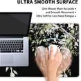 thumbnail image 4 of Sage Green Leaves Gaming Mouse Pad XL Spring Summer Floral Extended Large Desk Mat Black Big Mousepad Non-Slip Rubber Base Stitched Edge Long Desk Pad for Desktop Office Computer Gamer,31.5×11.8 in, 4 of 6