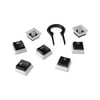HyperX Pudding Keycaps - Full Key Set - PBT - English (US) Layout - 104 Key, Backlit, OEM Profile, 2 Year Warranty - Black