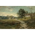 thumbnail image 2 of Wyant, Alexander H 14x11 Black Ornate Wood Framed with Double Matting Museum Art Print Titled - Arkville Landscape, 2 of 4