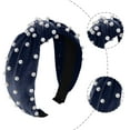 thumbnail image 6 of Uooqdmx Headbands for Women, Pearl Headband, Jeweled Headbands for Women, Women Hair Accessories Ladies Girls Headwear, Knotted Headband for Women, Navy One Size, 6 of 6