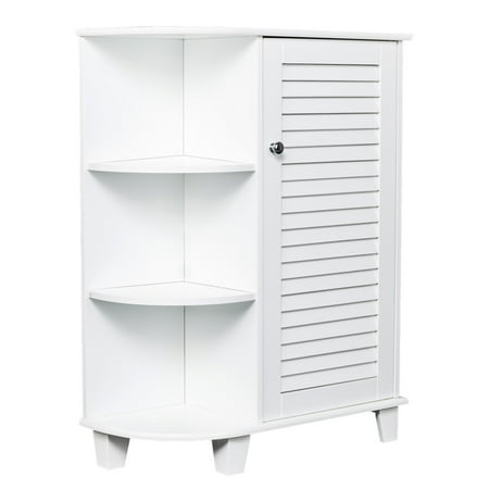Living Room Cabinet Storage White Wooden Floor Standing Storage Cabinet Bedroom Organizer Furniture Living Room Bathroom Cabinet ()