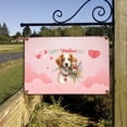 thumbnail image 3 of Happy Valentine's Day Brittany Spaniel holding flowers Horizontal Metal Aluminum Sign Brittany Dog Lover Gifts Idea Wall Art Home Decor - 3005, 3 of 5