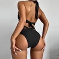 thumbnail image 4 of Trajes de baño para mujer, 2 piezas, estampado tropical hawaiano, camisola, sujetador y volantes, conjuntos de baño, ropa de playa OAVQHLG3B Store  lin121212, 4 of 4