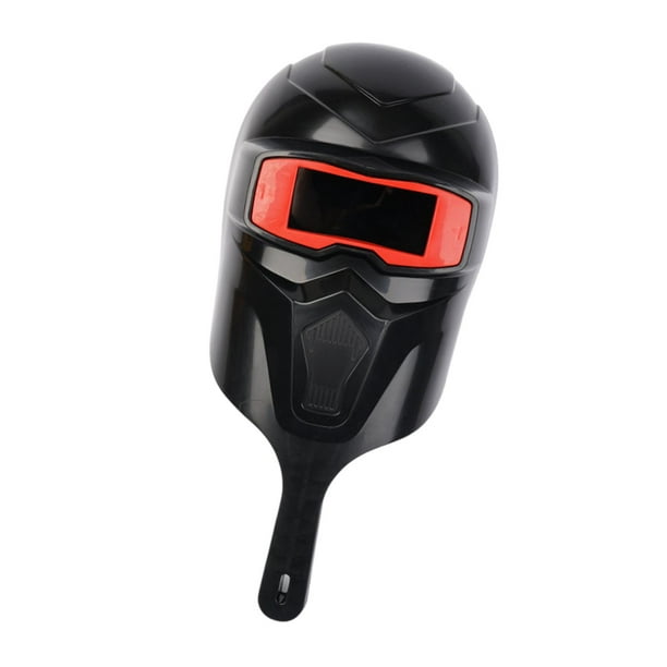 Casco de soldadura de mano, protección para los ojos cómodos con la máscara de soldador de escudo de la cara de los anteojos para moler, soldadura por Negro