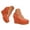Orange, variant on Wedges for Women Closed Round Toe Platform High Heel Wedge Pumps Suede Dress Shoes Slip on Work Sandals Size 7.5 Red