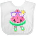 thumbnail image 3 of Inktastic Cute Watermelon with Sunglasses Boys or Girls Baby Bib, 3 of 4