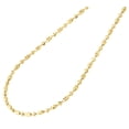 thumbnail image 4 of 10K Yellow Gold 2MM Beaded Typhoon Moon Cut Italian Chain Necklace 22 Inch, 4 of 5