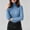 Light Blue, variant on Lolmot Turtleneck Sweaters for Women Trendy Ribbed Knitted Long Sleeve Shirts Stretchy Slim Basic Tees Lightweight Undershirts