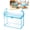 Blue - 1pc, variant on Large Clear Storage Bin with Zipper & Handles, Organizer for Bedding, Seasonal Clothes & Home Organization, Zippered Storage Totes Clear Storage Bags, Space Saving,Blue - 1pc