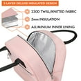 thumbnail image 6 of OPUX Insulated Lunch Box Women Girls Kids, 12-Can Lunch Bag Tote, Pink, 6 of 8