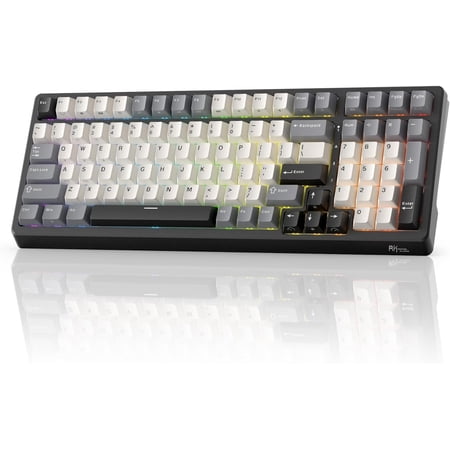 F99 Mechanical Keyboard with Numper Pad, Tri-Mode Hot Swappable 95%100 Gaming Keyboard BT/2.4G/USB-C, Pro Software, 5000mAh , Customed Silent Switches
