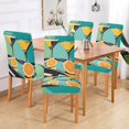 thumbnail image 2 of Yayeee 2 Pack Dining Chair Covers Stretch Parson Chairs Slipcovers Seat Protector, Orange Glasses, 2 of 6