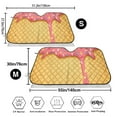 thumbnail image 3 of Kdxio Pink Ice Cream Print Windshield Sun Shade,UV Rays and Sun Heat Protection,Sunshade for Car Windshield,Car Shade Front Windshield - Small, 3 of 6