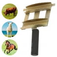 thumbnail image 1 of 20x14x7cm Livestock Comb Bull Shedding Comb Cattle Comb Rake Cattle Hair Rake, 1 of 7