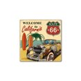 thumbnail image 1 of Letrero vintage Route 66 California para decoración de pared, 30 x 30 cm, 1 of 1