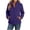 Kizanda-Dark Blue, variant on Kizanda Women Full Zip Outdoor Jacket with Zipper Pockets Stand Collar No Hood Outdoor Hiking Long Sleeve Blouse Fall Winter Mock Neck Casual Outerwear Top L