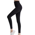 thumbnail image 3 of lulshou Women's Yoga Pants Summer Solid Color High Waist and Hip Lifting Peach Elastic Outwear with Pockets Running Yoga Casual Pants Workout Yoga Pants, 3 of 3