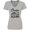 thumbnail image 3 of Inktastic Cruise Squad with Vector Cruise Ship and Palm Trees Women's V-Neck T-Shirt, 3 of 5