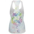 thumbnail image 2 of Inspire and Create Pastel Half Tone Art All Over Womens Work Out Tank Top Multi X-LG, 2 of 2