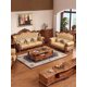 thumbnail image 5 of Leather sofa solid wood suite villa first floor leather living room luxury retro sofa My Lux Decor Round, 5 of 23