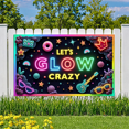 thumbnail image 4 of Neon Lights Glow Party Banner Retro Design Disco Theme for Birthday Party Indoor Decoration Dance Event, 4 of 5
