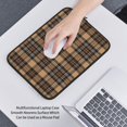 thumbnail image 6 of Pofeuu khaki coffee plaid Print Laptop Carrying Case,13-15-Inch Laptop and Tablet, Sleek Design, Durable and Water-Repellent Fabric, Business Casual or School-15 inch, 6 of 8