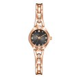 thumbnail image 1 of Reloj de pulsera de cuarzo con elegante reloj de aleación P1070 (correa de reloj de oro rosa con esfera negra), 1 of 1