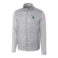 thumbnail image 2 of Men's Cutter & Buck Gray Marshall Thundering Herd Vault Stealth Hybrid Quilted Full-Zip Windbreaker Jacket, 2 of 3