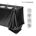 thumbnail image 4 of Maplenight Premium Solid Color Glossy Satin Tablecloth – Customizable for High-end Hotels, Banquets & Weddings Black, 4 of 5