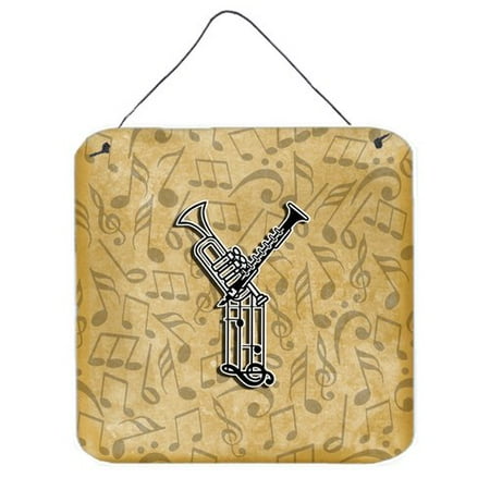 Caroline's Treasures Musical Instrument Alphabet by Denny Knight Graphic Art Plaque