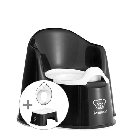 BabyBjorn Potty Training Bundle, Black, 3 Count