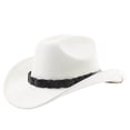 thumbnail image 1 of Western Style Outdoor Cowboy Hat Curved Brim For Travel Riding Adventure And Casual Everyday Wear, 1 of 3