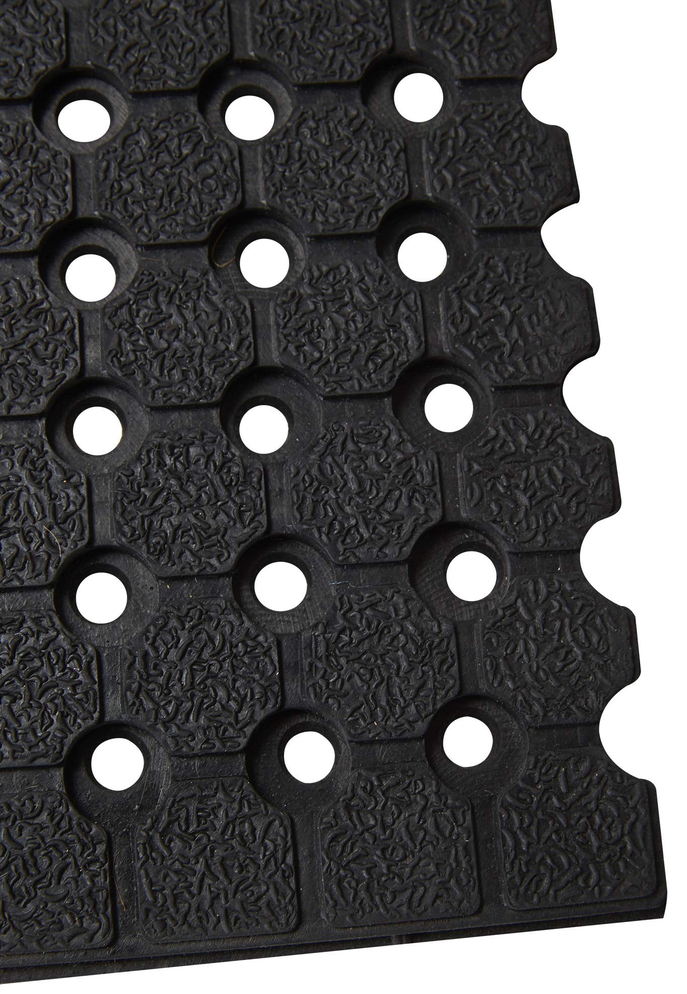 Envelor Durable Anti-Fatigue Rubber Floor Mat, Interlocking Commercial Floor Mat 3' x 3