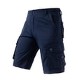thumbnail image 1 of Xdzjlr Mens Sports Shorts,Solid Color Pocket Workwear Street Breathable Running Shorts For Men, 1 of 6