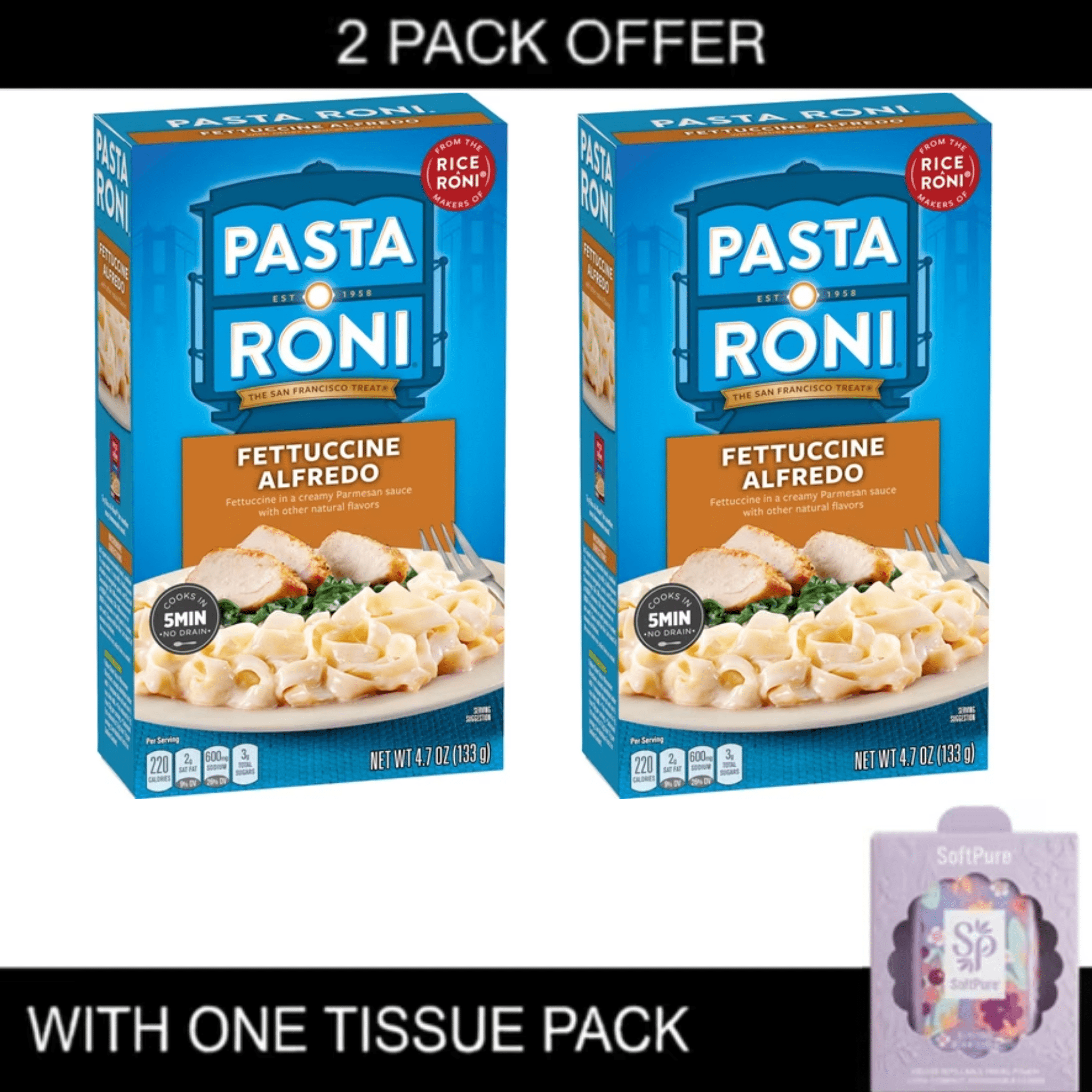 6 pack) Pasta Roni, Angel Hair Pasta with Herbs, 4.8 Oz, (Pack of
