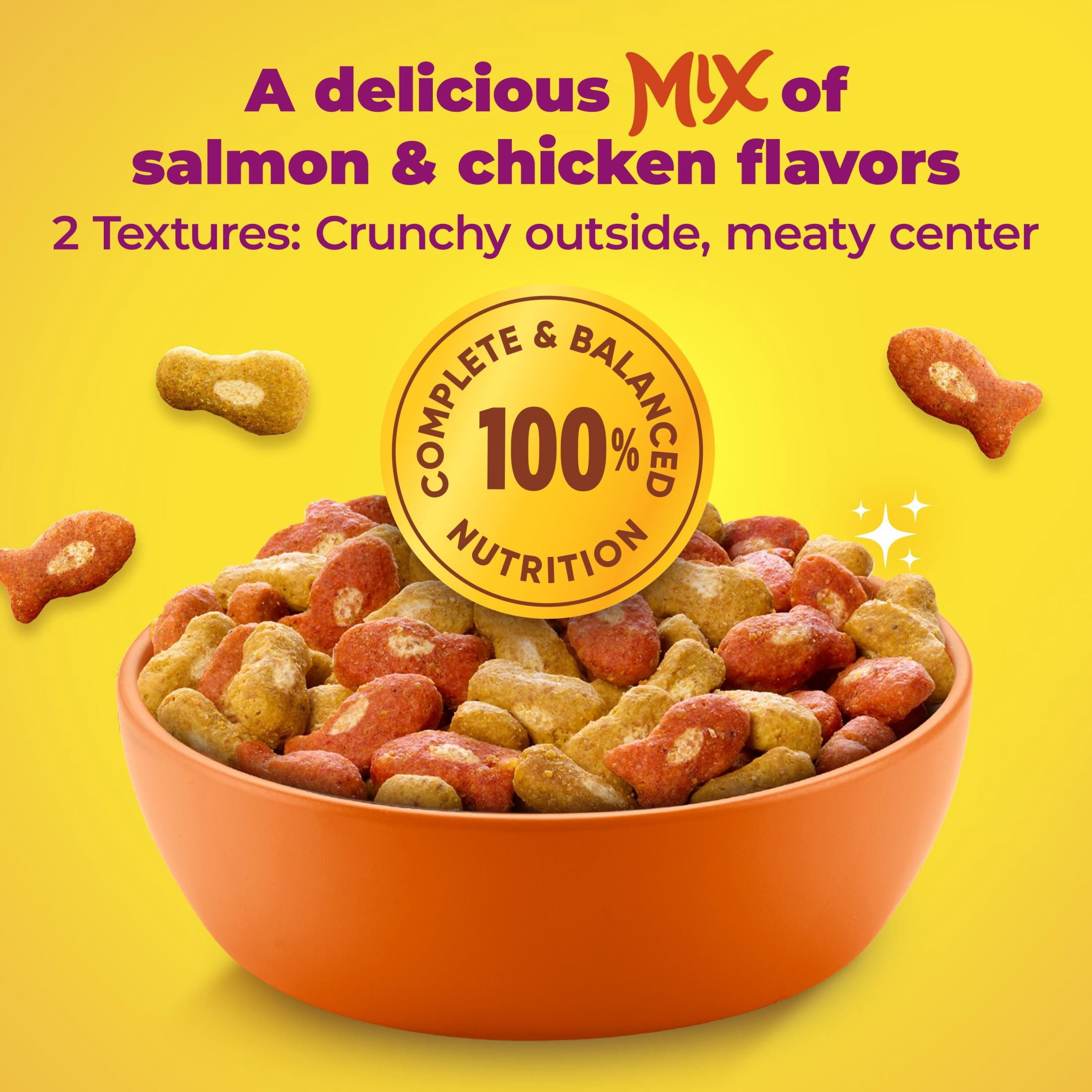 (2 pack) Meow Mix Tender Centers, Salmon & White Meat Chicken Flavors, Dry Cat Food, 20 lb. Bag