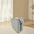 thumbnail image 6 of Laundry Hamper, Dirty Clothes Basket Storage Basket Dirty Clothes Basket Portable Mini Dirty Clothes Foldable Multifunctional Household Can Store, for Clothes and Storage(Gray, 15.7x13.8x7.9in), 6 of 6