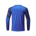 thumbnail image 3 of Manyakai Men Soccer Jersey Uniform Long Sleeve Goalkeeper Football Training Top Padded T-shirts Blue M, 3 of 4