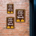 thumbnail image 5 of Portrait Round Plus Life Is Better In The Woods Wall or Door Sign | Funny Home Decor - Medium, 5 of 9