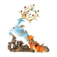 thumbnail image 2 of Estatua de alce Escultura animal Estante para vino Resina Decoración Feng Shui Adorno de escritorio para Azul, 2 of 9