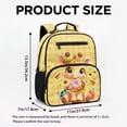 thumbnail image 7 of Jeiento Cute Giraffe 13.5 Inch Backpack for Toddler Preschool, Lightweight Kids School Bag for 2-5 Year Old Boys & Girls, 2 Front & 2 Mesh Side Pockets, 7 of 7