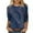 Navy, variant on Uootdi Sleeves Trendy Casual Shirt Abstract Pattern Tee for Daily Wear Office Outfits Multi Color Options Blue Womens Tops