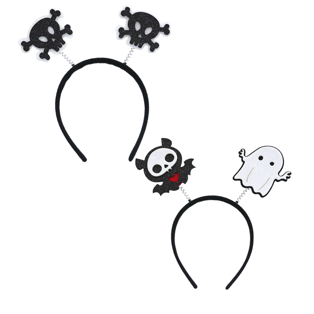 Diadema del diablo del aro del pelo de la calabaza del fantasma de la araña de Halloween