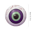 thumbnail image 3 of Halloween Decorations Outdoor Giant Inflatable Ball Spooky Light Up Eyeball Design Durable Purple and Green Tone Halloween Inflatable for Front Yard Backyard Lawn Display Outside, 3 of 6