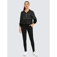 thumbnail image 3 of Women Winter Thermal Workout Yoga Pants with Pockets Fleece Lined Leggings, 3 of 7