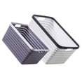 thumbnail image 4 of Cesta de almacenamiento de plástico de 2 pcs Organizador de canasta de baño Cesta de plástico de cocina, 4 of 5